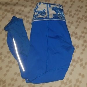 Blue Lululemon Capri Leggings